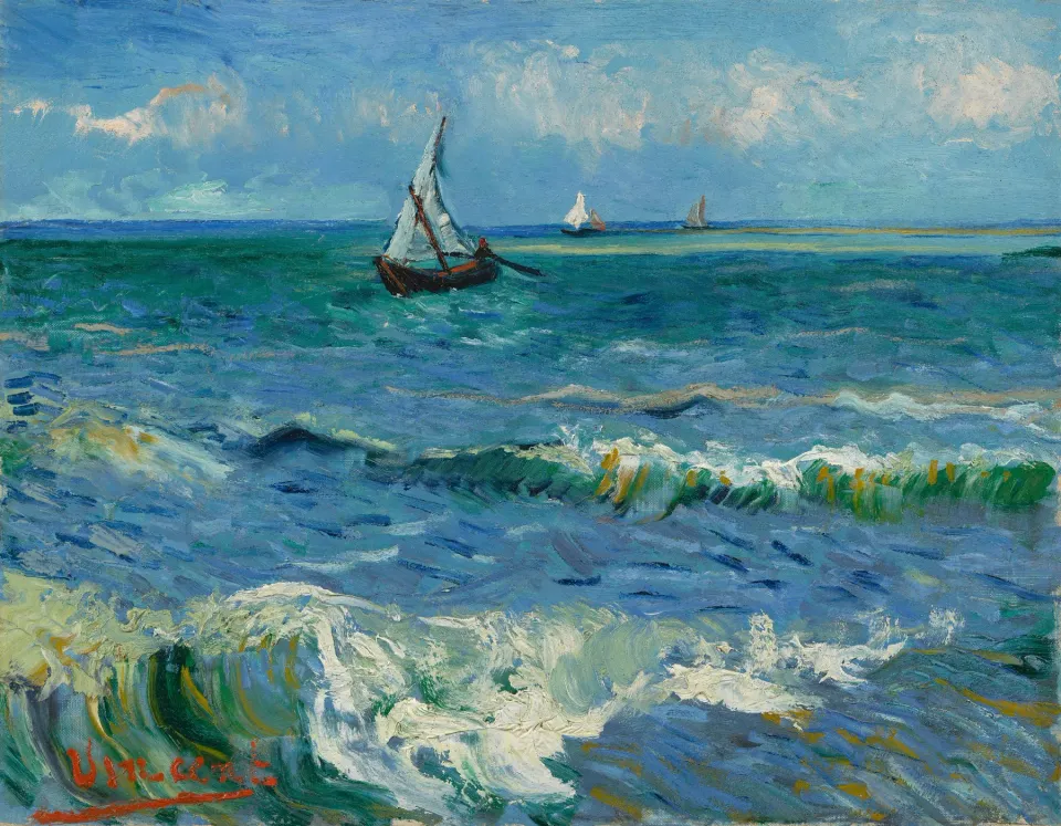 Paysage marin aux Saintes-Maries, Vincent van Gogh (1853 - 1890), Arles, June 1888